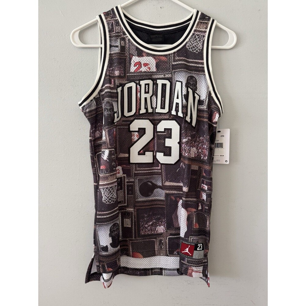 NEW Nike Air Jordan Printed #23 Basketball Jersey Youth Size Large